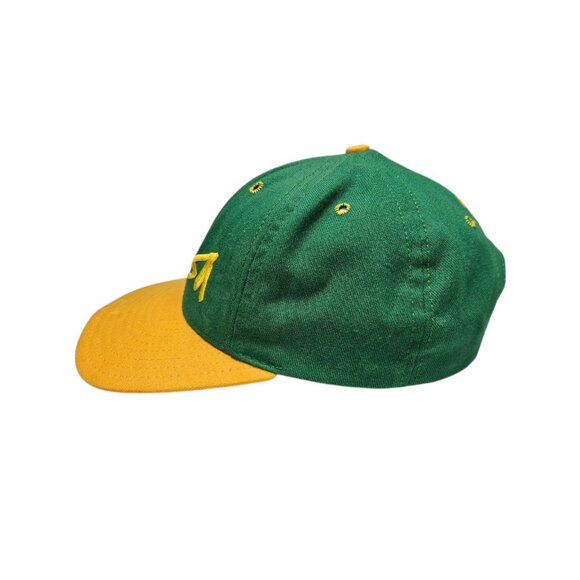 Vintage 90s Yaga Snapback Hat Cap Green Yellow Adjustable Streetwear 90s Fashion - Picture 6 of 12
